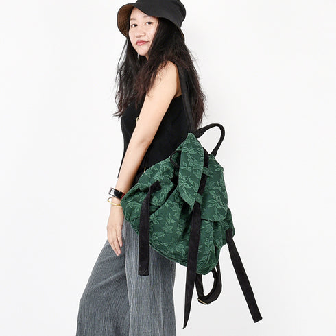 Patchwork backpack retro print backpack - ROUTINE FASHION