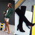 Pointed women's boots over paint stretch boots thick with long boots high heel women's boots - ROUTINE FASHION