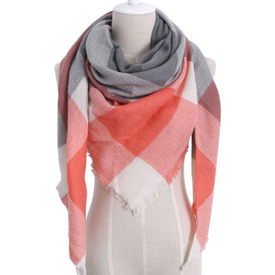 esign Women Triangles Scarf Long Scarves Shawl Autumn Winter - ROUTINE FASHION