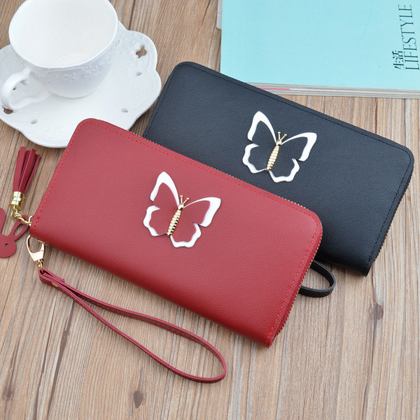 Wallet Women's Long Zip Wallet Coin Purse - ROUTINE FASHION