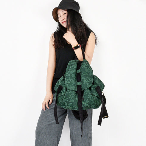 Patchwork backpack retro print backpack - ROUTINE FASHION