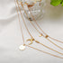 Multi-layer Moon Pendant Necklaces for Women Bohemian Wafer Elegant Necklace - ROUTINE FASHION