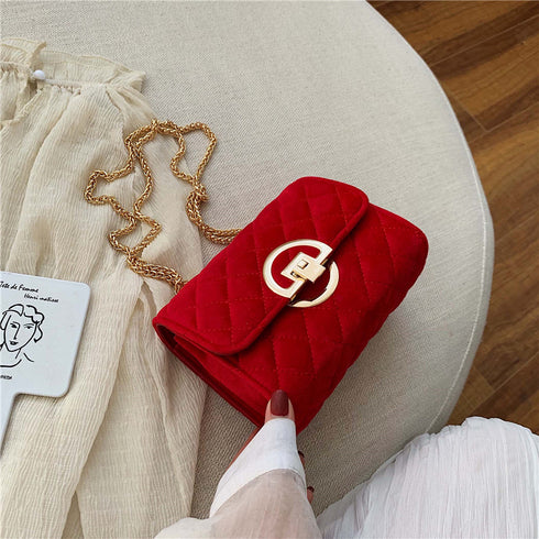 Velvet Mini Crossbody Bags For Women - ROUTINE FASHION