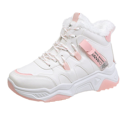 White Running Women Chunky Sport Shoes Woman Spring Summer Platform Sneakers - ROUTINE FASHION