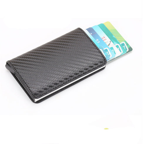 PU Automatic Card Card Holder RFID Multi-function Card Holder - ROUTINE FASHION