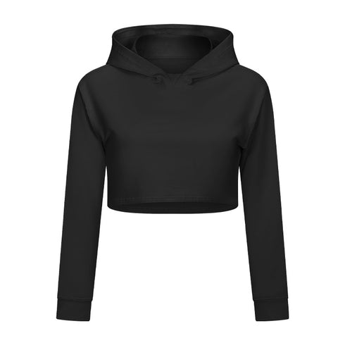 Women's Short Waist Fitness Sports Sweatshirt - ROUTINE FASHION
