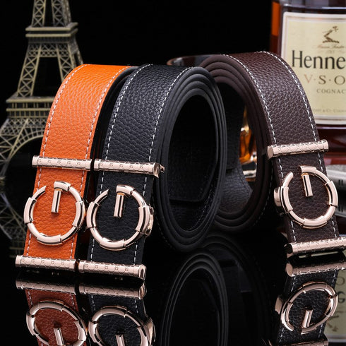 Ladies luxury belts cummerbunds for women G buckle Belt Genuine Leather belt Fashion genuine leather men belts buckle - ROUTINE FASHION