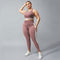 Running Yoga Racerback Type Nude Contrast Fitness Pants For Women - ROUTINE FASHION