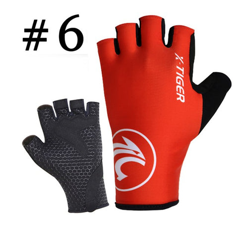 X-Tiger Women Anti-sweat Cycling Socks Finger Gloves Sports Bicycle Gloves Anti-slip Anti-shock Bicycle MTB Glove 6 Colors - ROUTINE FASHION