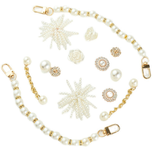 Handmade Pearls DIY Cave Shoes Decorative Accessories - ROUTINE FASHION