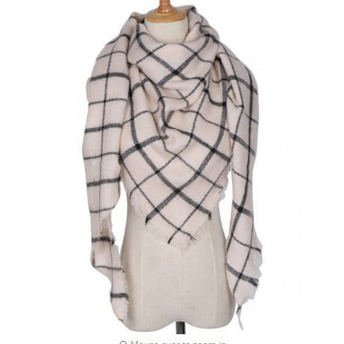 esign Women Triangles Scarf Long Scarves Shawl Autumn Winter - ROUTINE FASHION