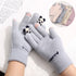 Knitted Gloves Touchscreen Winter Cute Panda Warm Goves For Cycling Women - ROUTINE FASHION