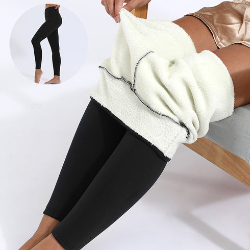 Winter Leggings Warm Thick High Stretch Lamb Cashmere Leggins Skinny Fitness Woman Pants - ROUTINE FASHION