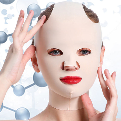 Full Face Carving Mold Beauty Skin Lifting Headgear V Face Mask - ROUTINE FASHION