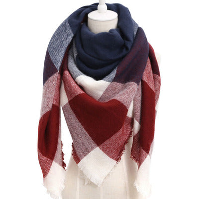 esign Women Triangles Scarf Long Scarves Shawl Autumn Winter - ROUTINE FASHION