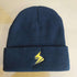 Lightning embroidery beanie - ROUTINE FASHION