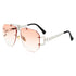 Metal frameless sunglasses women sunglasses - ROUTINE FASHION