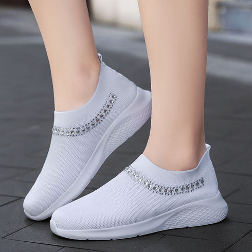 Woman Vulcanize Shoes Sneakes White Casual - ROUTINE FASHION