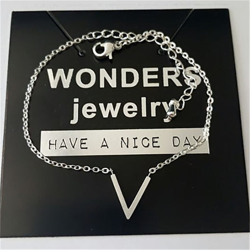 V Bracelets For Women Stainless Steel Chain - ROUTINE FASHION