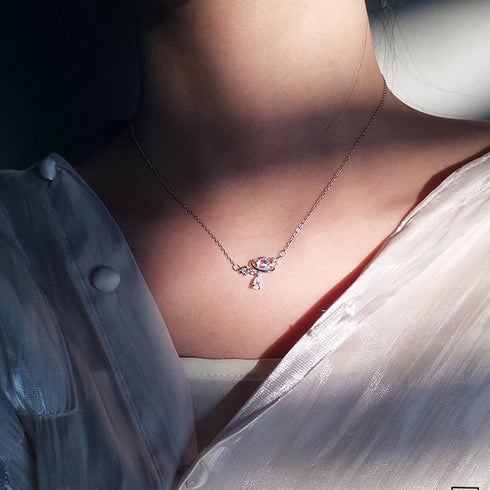 New Symphony Crystal Planet Pendant Necklace For Women - ROUTINE FASHION