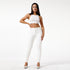 White PU Leather Pants For Women To Wear Fitness - ROUTINE FASHION