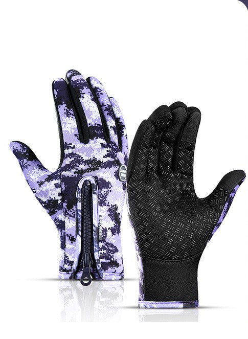 Winter Gloves Touch Screen Riding Motorcycle Sliding Waterproof Sports Gloves With Fleece - ROUTINE FASHION
