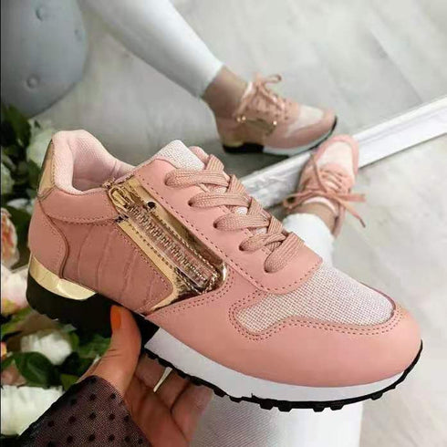 Large Size Flat Sports Shoes Women's Casual Shoes For Outer Wear - ROUTINE FASHION