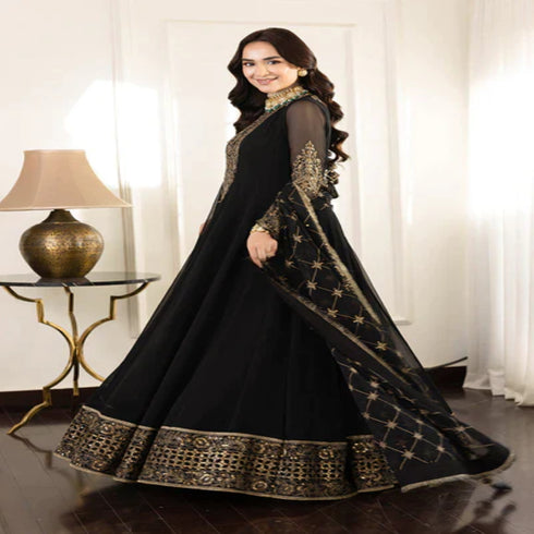 ASIM JOFA MAAHRU, NOORIE & MEERUB CHIFFON 3 PC - 09044