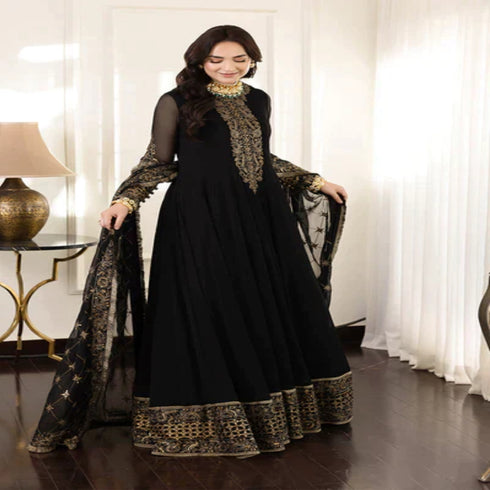 ASIM JOFA MAAHRU, NOORIE & MEERUB CHIFFON 3 PC - 09044