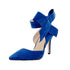Big Bow Pumps Women Thin High Heel Shoes For Party Festival - ROUTINE FASHION
