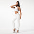 White PU Leather Pants For Women To Wear Fitness - ROUTINE FASHION