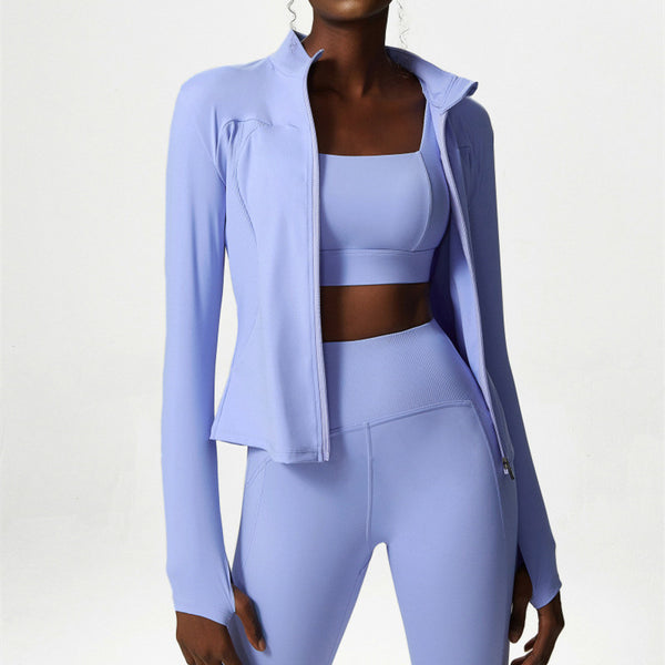Yoga Sports Jacket Women's Zipper Fitness Wear - ROUTINE FASHION