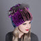 Woven Women's Fur Hats Warm And Thick Warmth Ladies Colorful Knitted Hats - ROUTINE FASHION