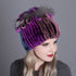 Woven Women's Fur Hats Warm And Thick Warmth Ladies Colorful Knitted Hats - ROUTINE FASHION