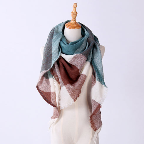 esign Women Triangles Scarf Long Scarves Shawl Autumn Winter - ROUTINE FASHION