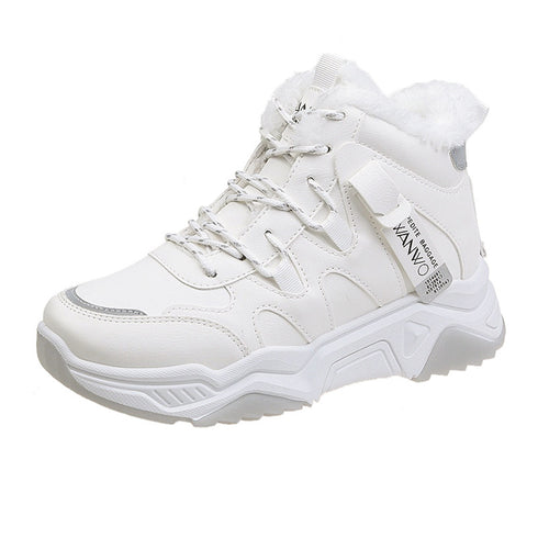 White Running Women Chunky Sport Shoes Woman Spring Summer Platform Sneakers - ROUTINE FASHION