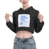 School Sports Cropped Cat Ear Sweatshirt - ROUTINE FASHION
