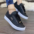 Women Flat Sneakers Breathable Lace-up Shoes For Girls - ROUTINE FASHION