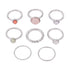 Colorful Stone Metalic Finger Rings Joint Combination Rings For Women Girl Rings - ROUTINE FASHION