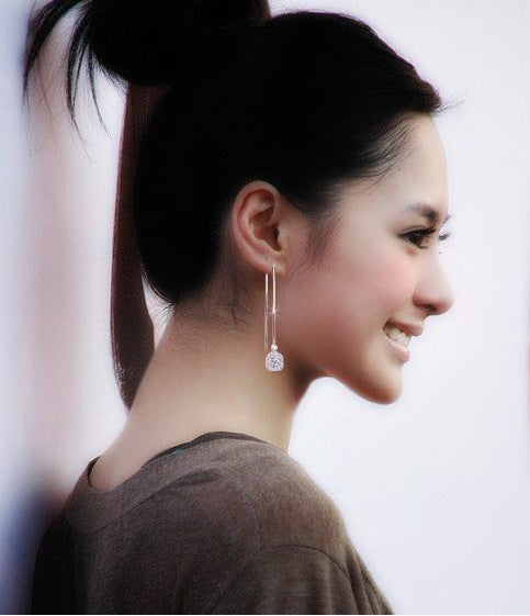 Crystal Earring Earrings Korea Korean Style Earrings Fashion Jewelry - ROUTINE FASHION