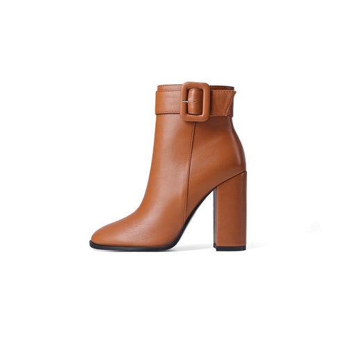 Thick Heel Short  Women Fashion Women's Boots - ROUTINE FASHION