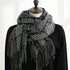 Women's New Thickened Warm Tassel Plaid Cashmere Scarves - ROUTINE FASHION