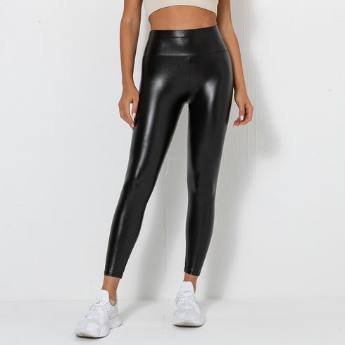 New PU Bright Large Leather Pants For Women - ROUTINE FASHION