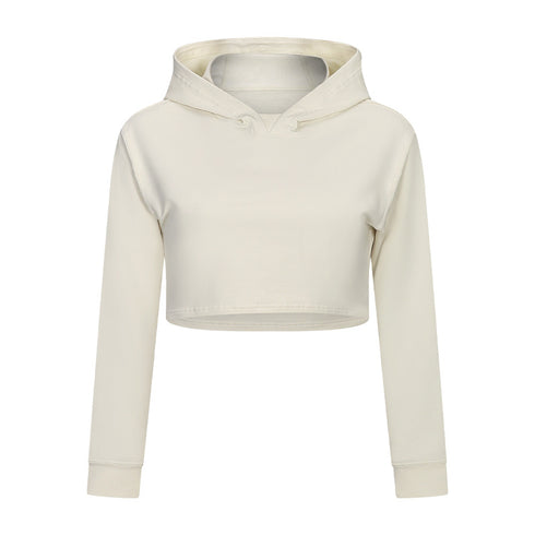 Women's Short Waist Fitness Sports Sweatshirt - ROUTINE FASHION