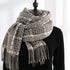Women's New Thickened Warm Tassel Plaid Cashmere Scarves - ROUTINE FASHION