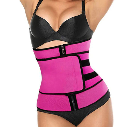 Tummy Sweat Shapewear Bodysuits Women Waist Trainer Slimming 2-3 Belts Workout Shaper Corset - ROUTINE FASHION
