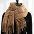 Women's New Thickened Warm Tassel Plaid Cashmere Scarves - ROUTINE FASHION