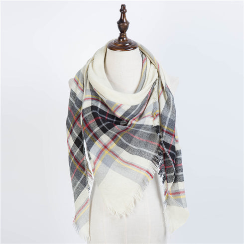 esign Women Triangles Scarf Long Scarves Shawl Autumn Winter - ROUTINE FASHION