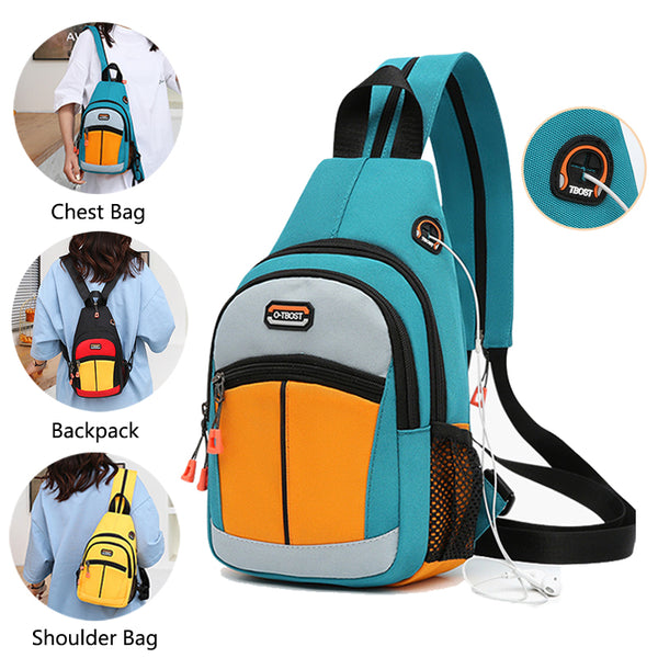 Women Sport Bags Multifunctional Backpack Shoulder Bags With USB Design - ROUTINE FASHION