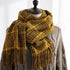 Women's New Thickened Warm Tassel Plaid Cashmere Scarves - ROUTINE FASHION